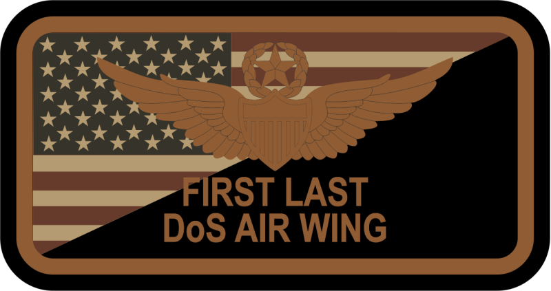 AAR WASS Afghan & Iraq Desert Name Tag
