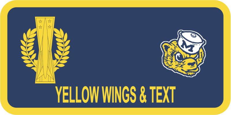 AFROTC Det 390 Bear Right Side Name Tag