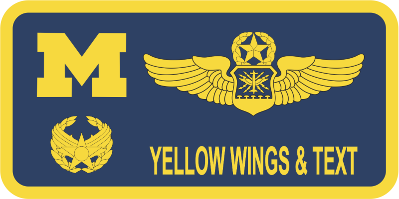 AFROTC Det 390 "M" Name Tag