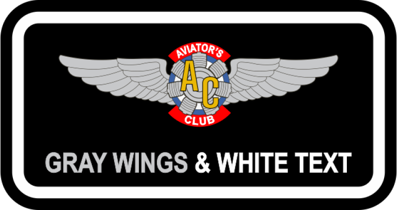 Aviator's Clubs Name Tag