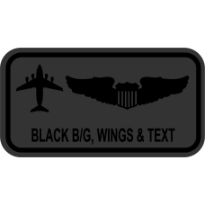 Image for PACAF C-17 Demo Name Tag Black on Black