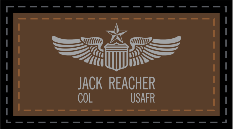 Leather Stamped Name Tag Reserve