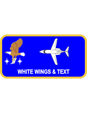 Image for 14 STUS Top View T-1 -LOGO AND AIRCRAFT ONLY Name Tag