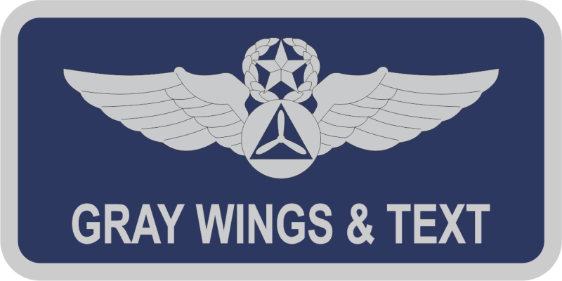 Civil Air Patrol Navy Name Tag