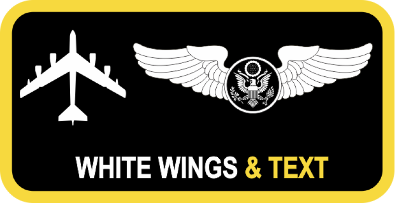 96 SK Black Name Tag