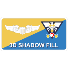 Image for 32 ARS Yellow & Blue Split Name Tag