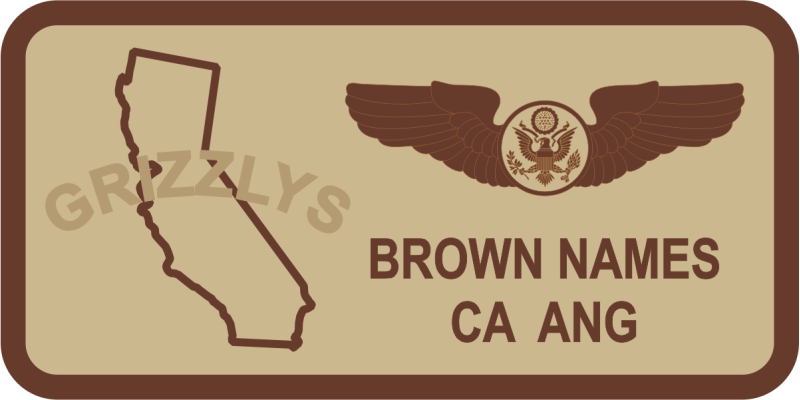 196 ATKS Desert Name Tag