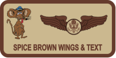Image for 336 ARS Desert Rat Mascot Name Tag