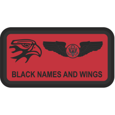 Image for 350 ARS Red B/G Name Tag