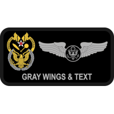 Image for 129 RQW Moffett Black on Black Name Tag