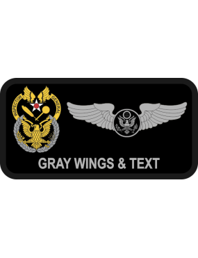 Image for 129 RQW IG Moffett Black on Black Name Tag
