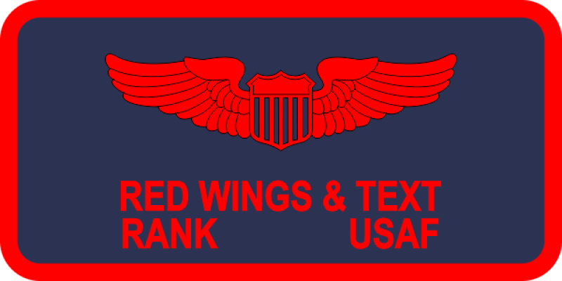 389 FS Two Lines of Text Name Tag