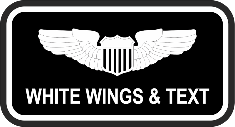 62 OG Black Name Tag