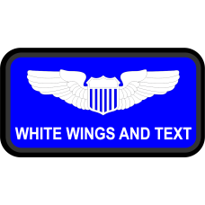 Image for AF Standard Blue Black border Name Tag