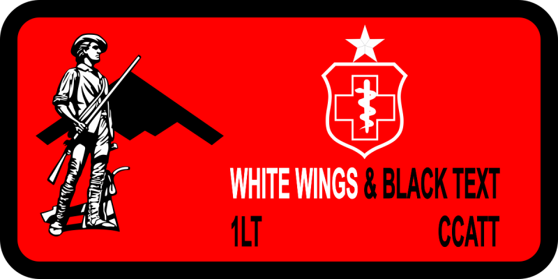 131 MDG Red Name Tag 