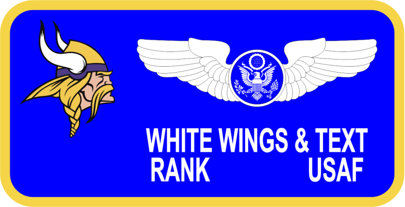 934 AES MCPS Blue Name Tag