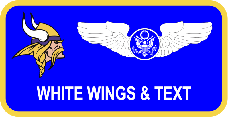 934 AES Blue Name Tag