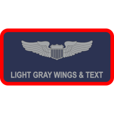 Image for AF Standard Navy Red Border Name Tag