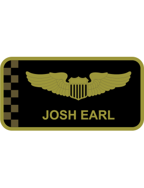 Image for 89 AS Black OCP Name Tag