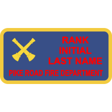 Image for Pike Road Fire Dept Firefighter Battalion CHIEF Name Tag