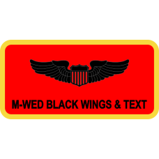 Image for AF Standard Red/ Yellow Border Name Tag