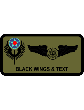 Image for 66 AOS Name Tag with SOS Logo
