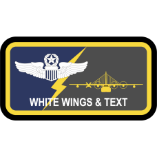 Image for 645 AESS, Det 1 Blue/Gray Name Tag