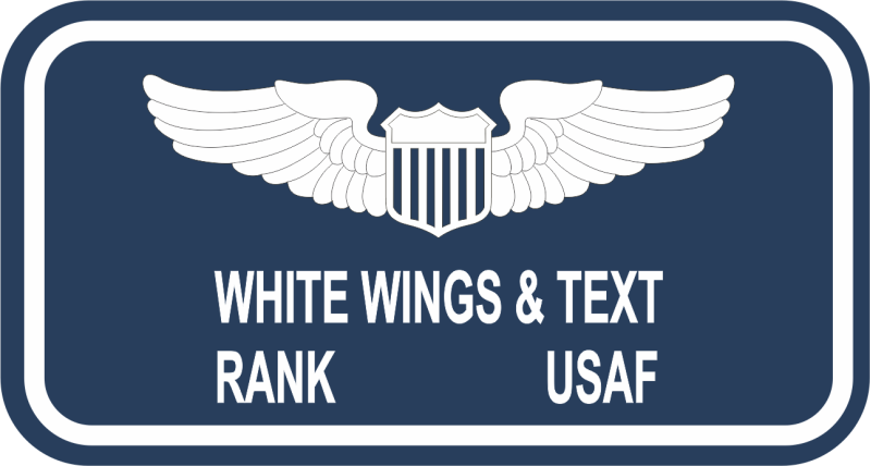 83 FWS Name Tag Two Lines of Text