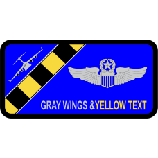 Image for 57 WPS Black/Yellow Checkerboard Name Tag