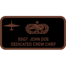 Image for 9 AMXS Spice Brown U-2 Name Tag