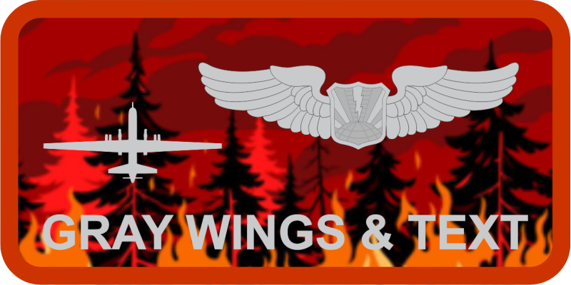 196 ATKS Forest Fire Name Tag