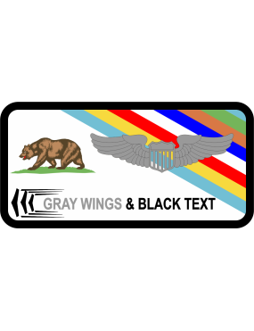 Image for 60 AMW Bear, Multi-Colored Stripes Name Tag