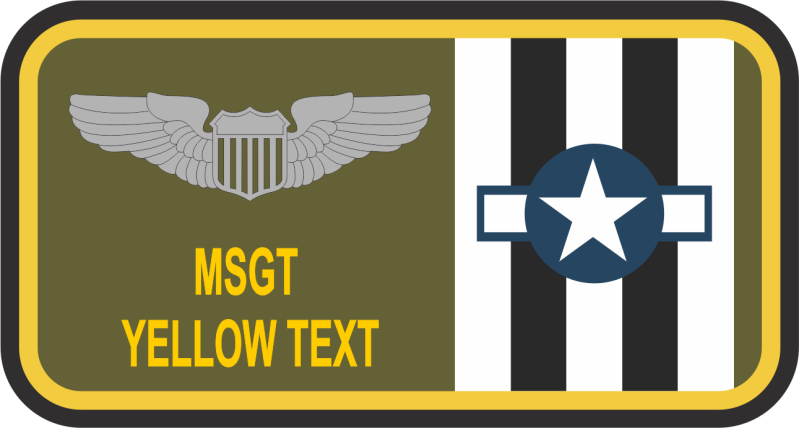 37 AS Friday Name Tag