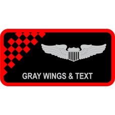 Image for 435 AGOW Black Name Tag