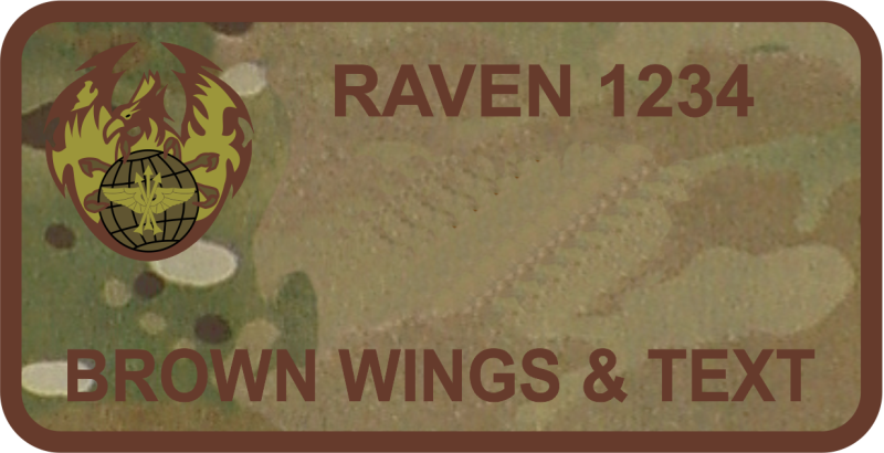 Phoenix Raven OCP Name Tag without Wings