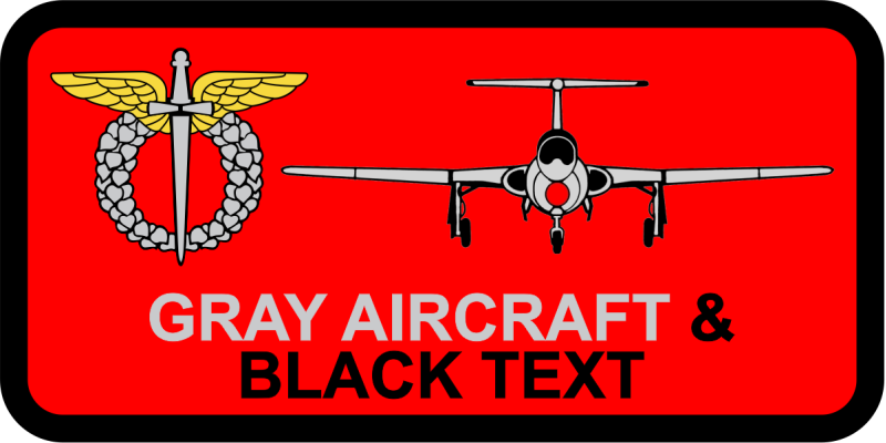 Schwartz Company Front-View L-29 Red Tag Name Tag