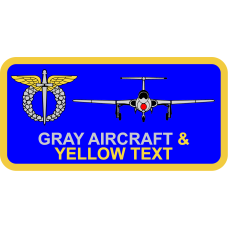 Image for Schwartz Company Front-View L-29 Blue Tag Name Tag