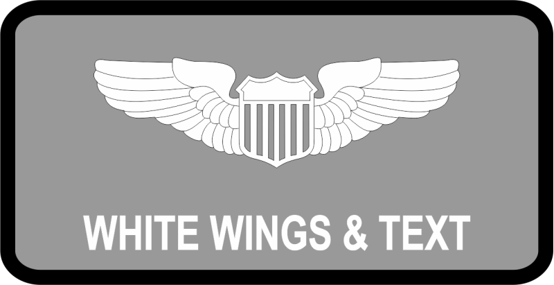 AF Standard Name Tag Gray B/G