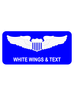 Image for AF Standard White Border Name Tag