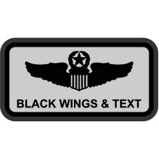 Image for AF Standard Gray B/G Black Border Name Tag