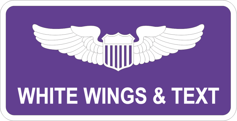 AF Standard Purple Name Tag