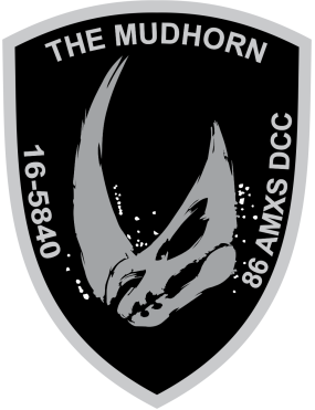 Image for 86 AMXS The Mudhorn Black/Gray Patch