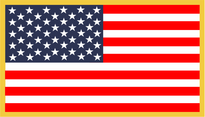 Kansas ANG American Flag Navy Blue Patch