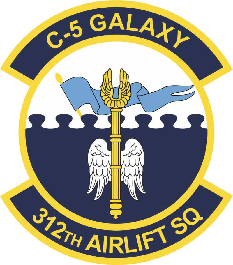 312 AS C-5 Galaxy Full-Color Patch