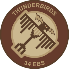 Image for 34 EBS Thunderbirds Desert Patch