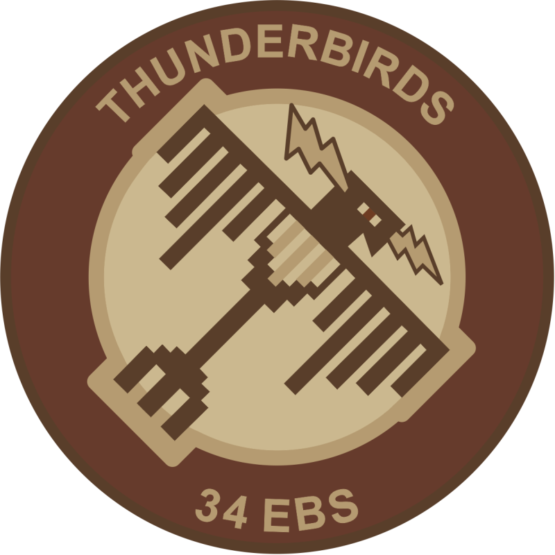 34 EBS Thunderbirds Desert Patch