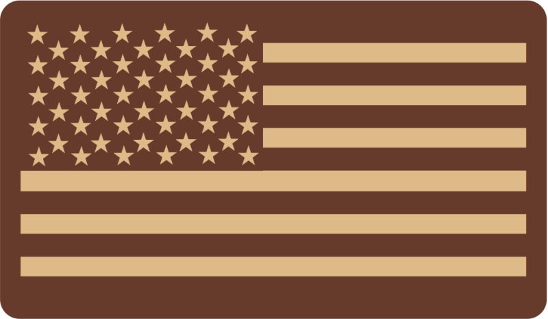 American Flag Desert Patch