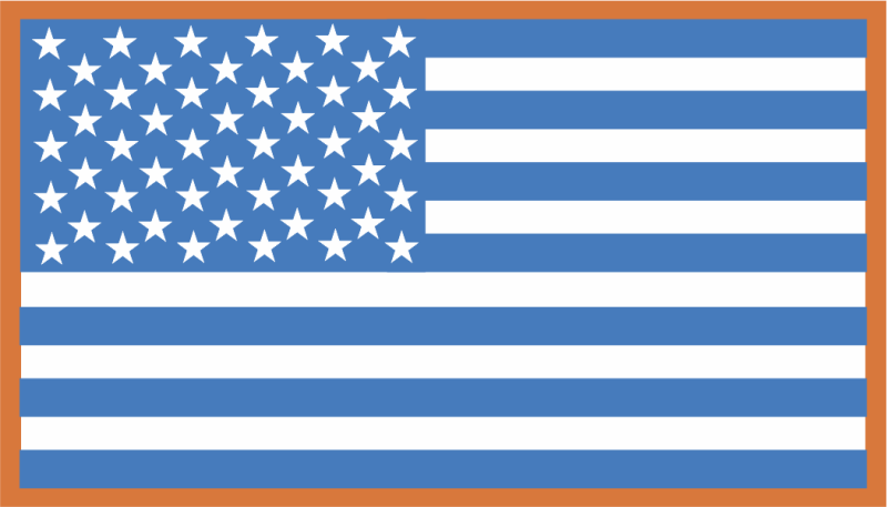 9 AS American Flag Patch 3.5"