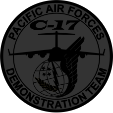 Image for PACAF C-17 Demo Team Black on Black Patch