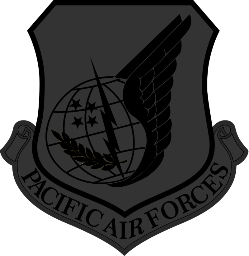 PACAF Black on Black Patch